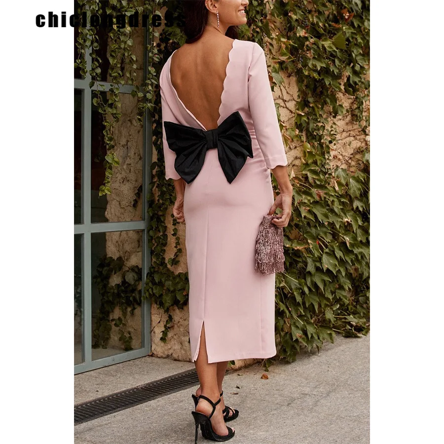 Spring Fashion Backless Bow Dress Women Elegant Solid Round Neck Long Sleeve Backless Slim Party Dress Women
Spring Fashion Backless Bow Dress Women Elegant Solid Round Neck Long Sleeve Backless Slim Party Dress Women