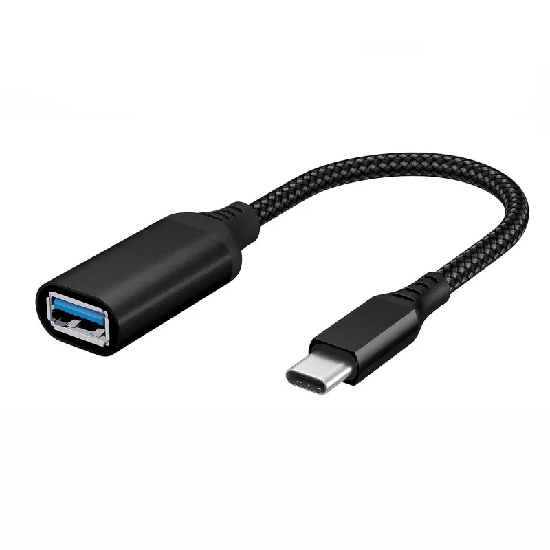 

Type-C OTG Adapter Cable,8inch Type-C OTG Adapter Cable USB 3.1 Type C Male To USB 3.0 A Female OTG Data Cord Adapter 20CM