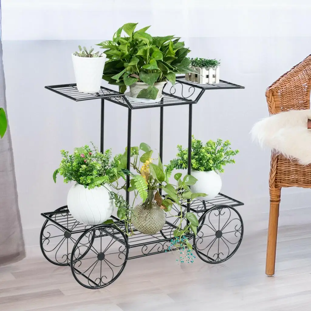 6-Tier Plant Stand for Indoor and Outdoor Black Metal Flower Pot Shelf Multi-Tiered Holding Display Rack
6-Tier Plant Stand for Indoor and Outdoor Black Metal Flower Pot Shelf Multi-Tiered Holding Display Rack