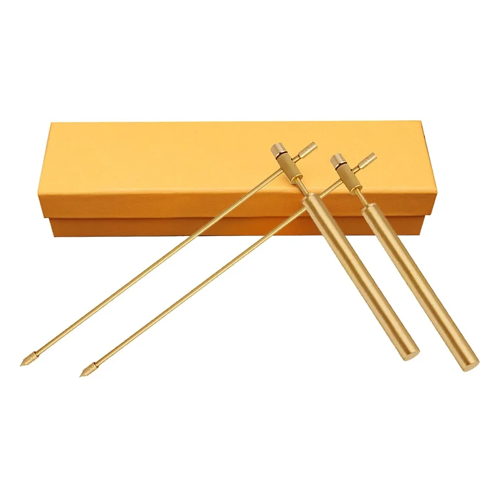 2PCS 99.9% Pure Copper Dowsticks For Treasure Hunting Divination Tools Gold Metal Probe 8.85x2.36x1.77 Inches Measuring Tool
2PCS 99.9% Pure Copper Dowsticks For Treasure Hunting Divination Tools Gold Metal Probe 8.85x2.36x1.77 Inches Measuring Tool