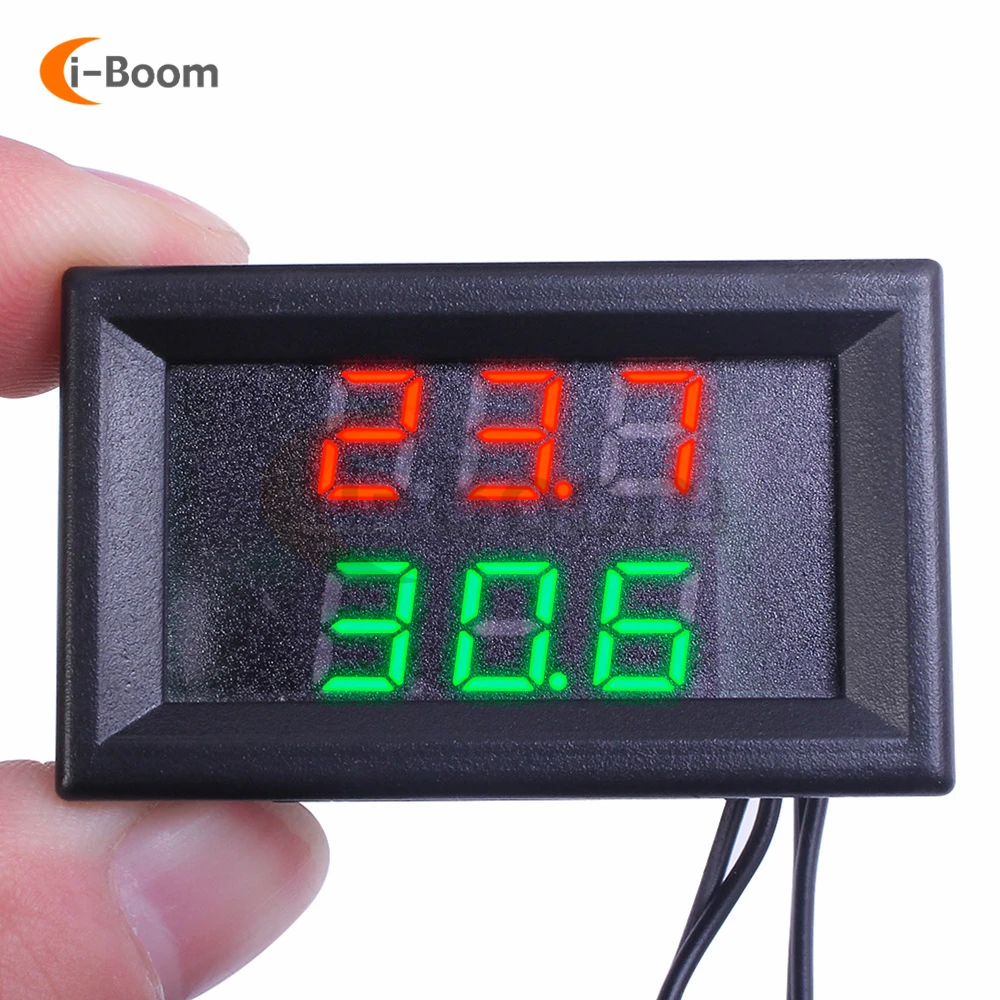 DC 4V-28V LED Dual Display Digital Thermometer Temperature Sensor Tester 0.28 inch Screen Display With NTC Metal Probe
DC 4V-28V LED Dual Display Digital Thermometer Temperature Sensor Tester 0.28 inch Screen Display With NTC Metal Probe