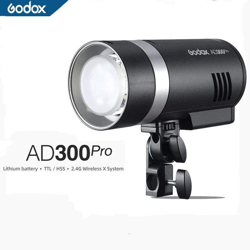 

Godox AD300Pro Outdoor Flash Light 300Ws TTL 2.4G 1/8000 HSS with 2600mAh Battery for Canon Nikon Sony Fuji Olympus Pentax