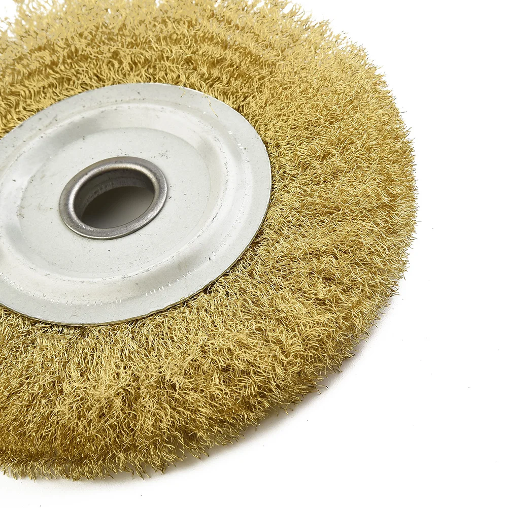 5 Inch Copper Wire Wheel Pure Brass Brush For Bench Metal Polishing Yellow For Deburring For Adhesion High Quality
5 Inch Copper Wire Wheel Pure Brass Brush For Bench Metal Polishing Yellow For Deburring For Adhesion High Quality