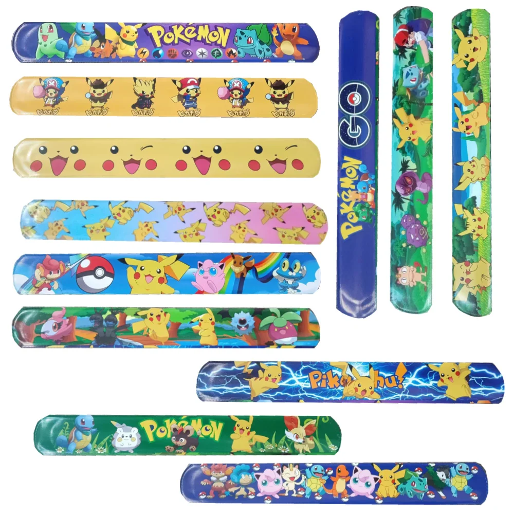 6pcs/12pcs Pokemon Snap Circle Party Bracelets Pikachu Figures Anime Wristband Child Slap Band Puzzle Toys Boys Girls Birthday g
6pcs/12pcs Pokemon Snap Circle Party Bracelets Pikachu Figures Anime Wristband Child Slap Band Puzzle Toys Boys Girls Birthday g