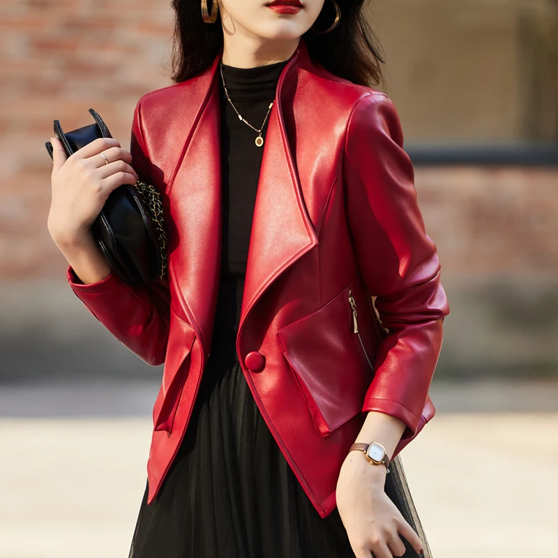 Spring Autumn Pu Faux Leather Short Jackets Women Long Sleeve Slim Motor Biker Leather Coat Female Outwear Crop Tops
Spring Autumn Pu Faux Leather Short Jackets Women Long Sleeve Slim Motor Biker Leather Coat Female Outwear Crop Tops