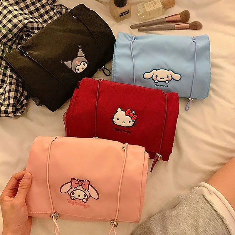 

Kawaii аниме Sanrio My Melody Cinnamoroll Милая косметичка милый мультфильм Hello Kitty Kuromi набор многоцелевой Органайзер