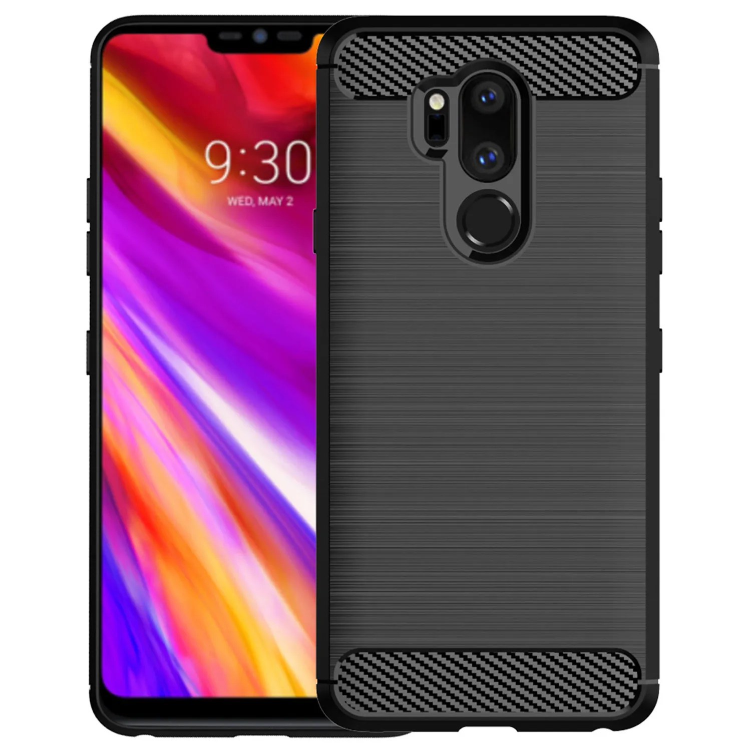 

Для LG G7 ThinQ G7 Один случай G7+ Q7 плюс анти-ударный чехол телефона для LG G7 Plus ThinQ Q7 + Q7 альфа ударопрочный углеволокно