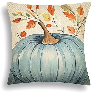 

Autumn Pillowcase Decoration Pumpkin and Maple Leaf Outdoor Cushion Cover Decoration Pillow Farmhouse Decoration 45x45cm