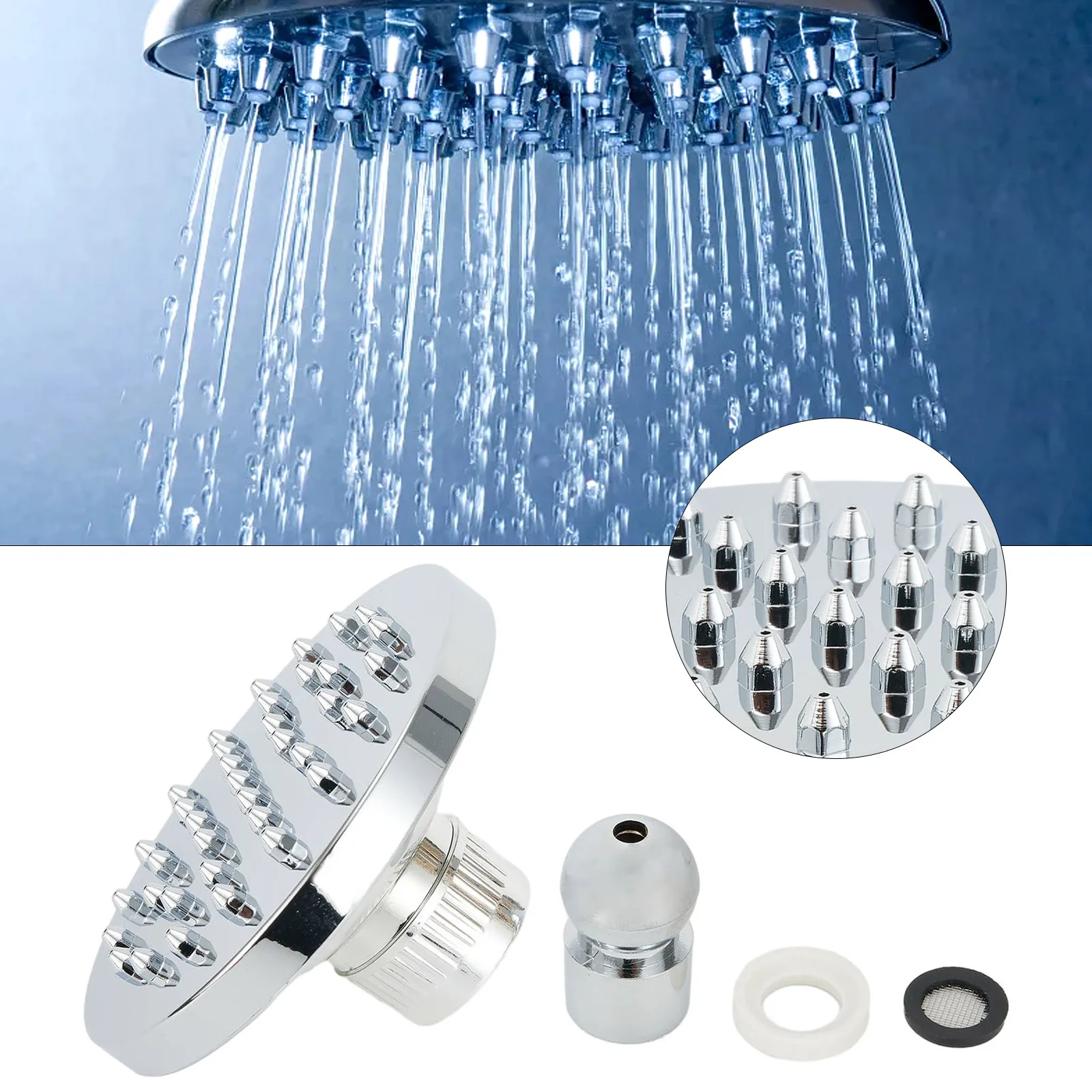 High Quality Shower Head Shower Top ABS Material Comfortable Durable Plastic Top Spray Relieves Fatigue For Bathroom
High Quality Shower Head Shower Top ABS Material Comfortable Durable Plastic Top Spray Relieves Fatigue For Bathroom
