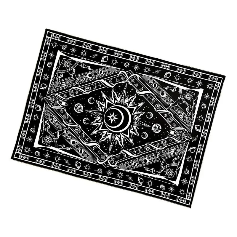 

Черно-белый гобелен Звезды Космос гобелены солнце Триппи Луна домашний декор одеяла скатерти коврики для йоги многофункциональные