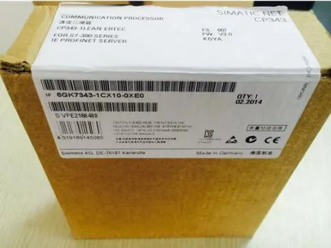 Новый оригинальный модуль процессора связи 6GK7343-1CX10-0XE0 6GK7343-1EX30-0XE0 6GK7343-1GX30-0XE0 spot
Новый оригинальный модуль процессора связи 6GK7343-1CX10-0XE0 6GK7343-1EX30-0XE0 6GK7343-1GX30-0XE0 spot