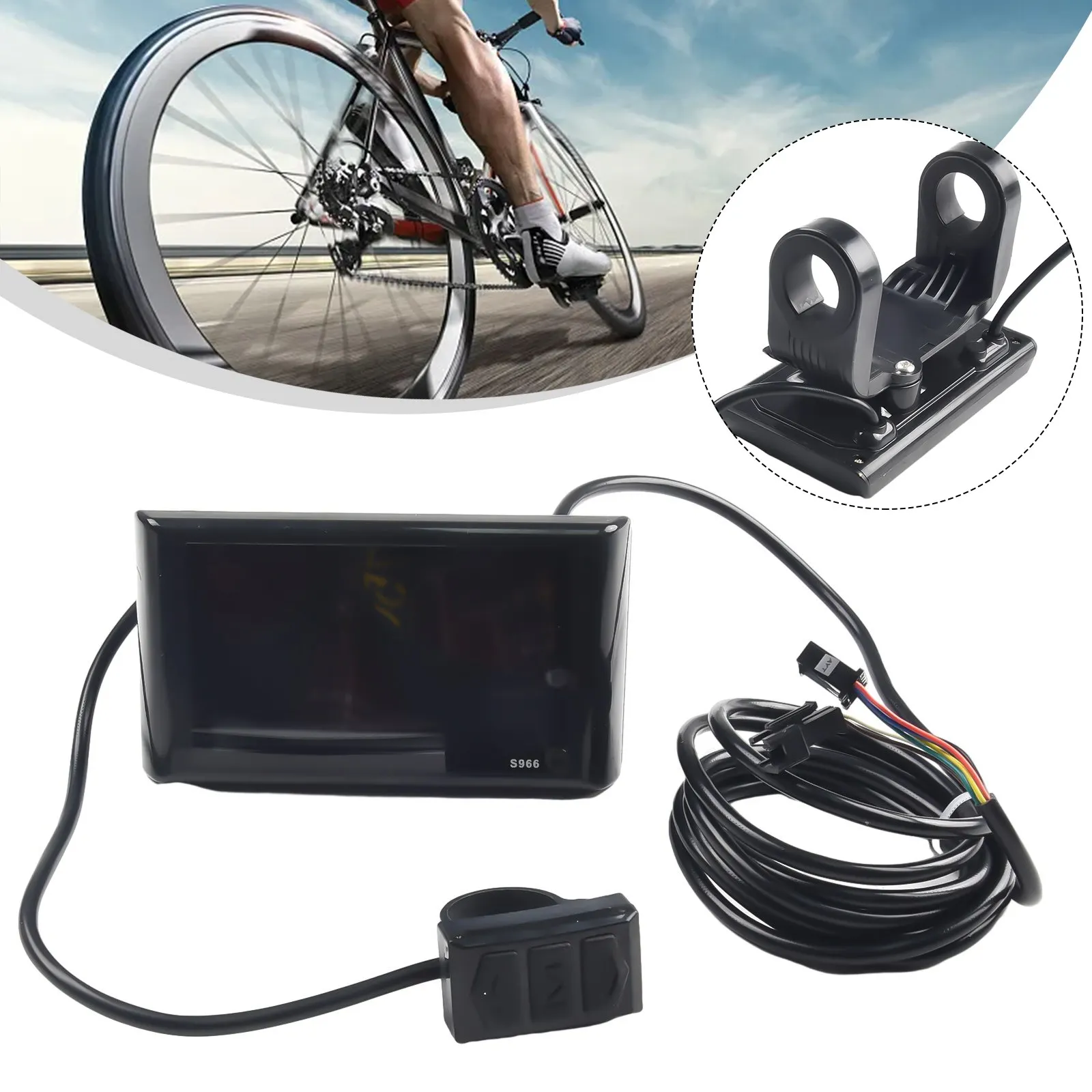 24-72V Electric Bicycle LCD-S966 Colorful Display Control Panel Agreement No.2 Waterproof Dashboard E-Bike Parts
24-72V Electric Bicycle LCD-S966 Colorful Display Control Panel Agreement No.2 Waterproof Dashboard E-Bike Parts