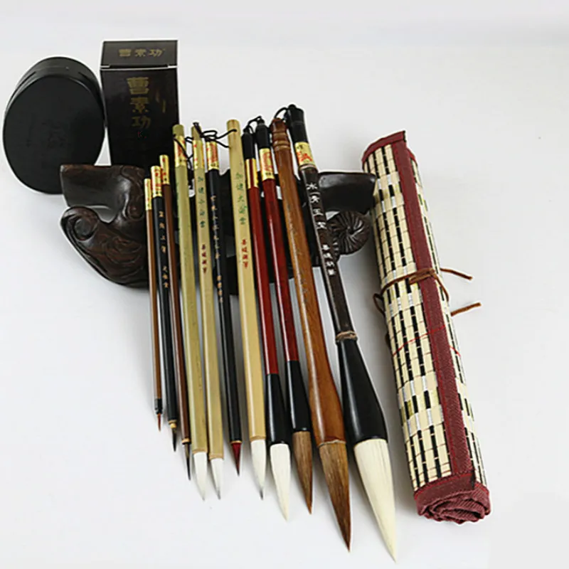 

Chinese Freehand Painting Brush Set Weasel Woolen Hair Chinese Calligraphy Brushes Ink Watercolor Painting Fine Line Brush Pen