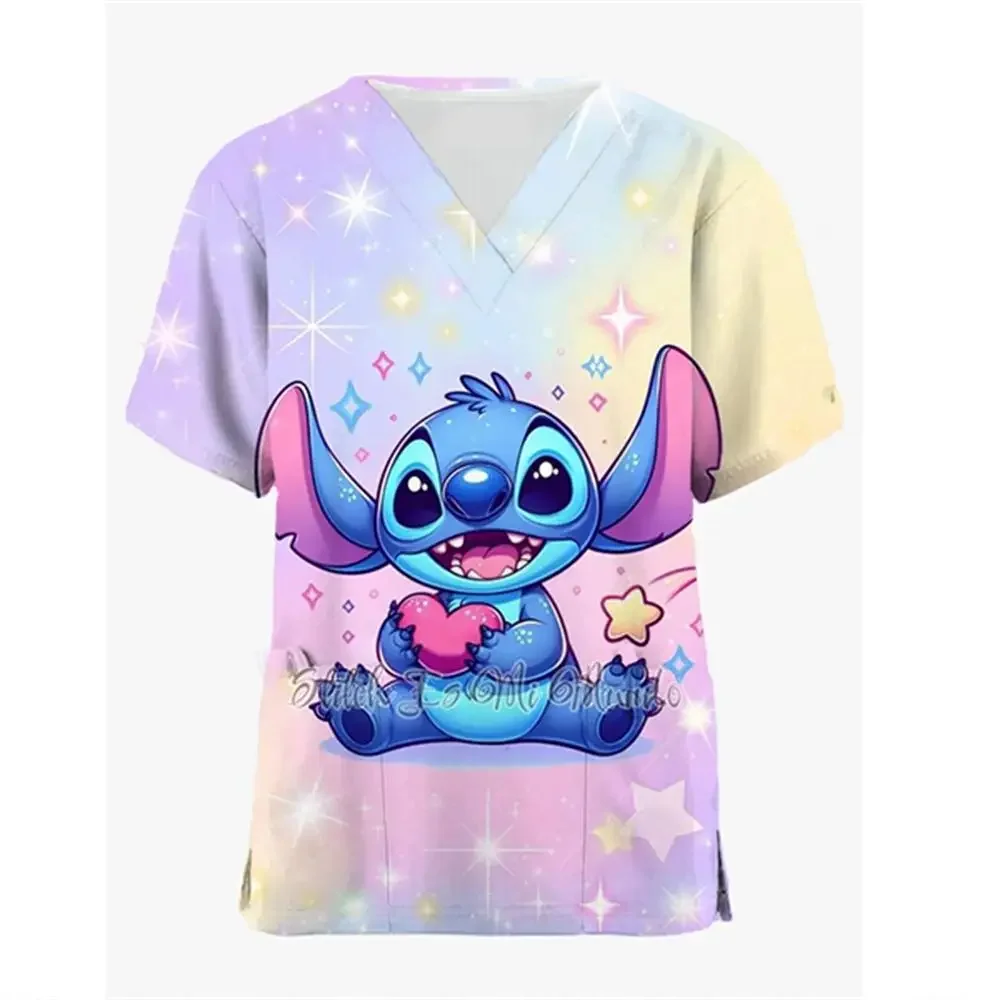 Disney Hospital Pocket Lilo & Stitch Woman T-shirts Summer T-shirt New Nurse Uniform V Neck Y2k Clothing Uniform Pocket Neck Y2k
Disney Hospital Pocket Lilo & Stitch Woman T-shirts Summer T-shirt New Nurse Uniform V Neck Y2k Clothing Uniform Pocket Neck Y2k