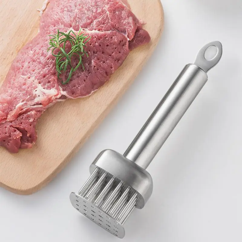 

Stainless Steel Meat Tenderizer Tool Steak Hammer Mallet Needle Loose Kitchen Cooking Tools Pounder Gadgets Household Pork Chop