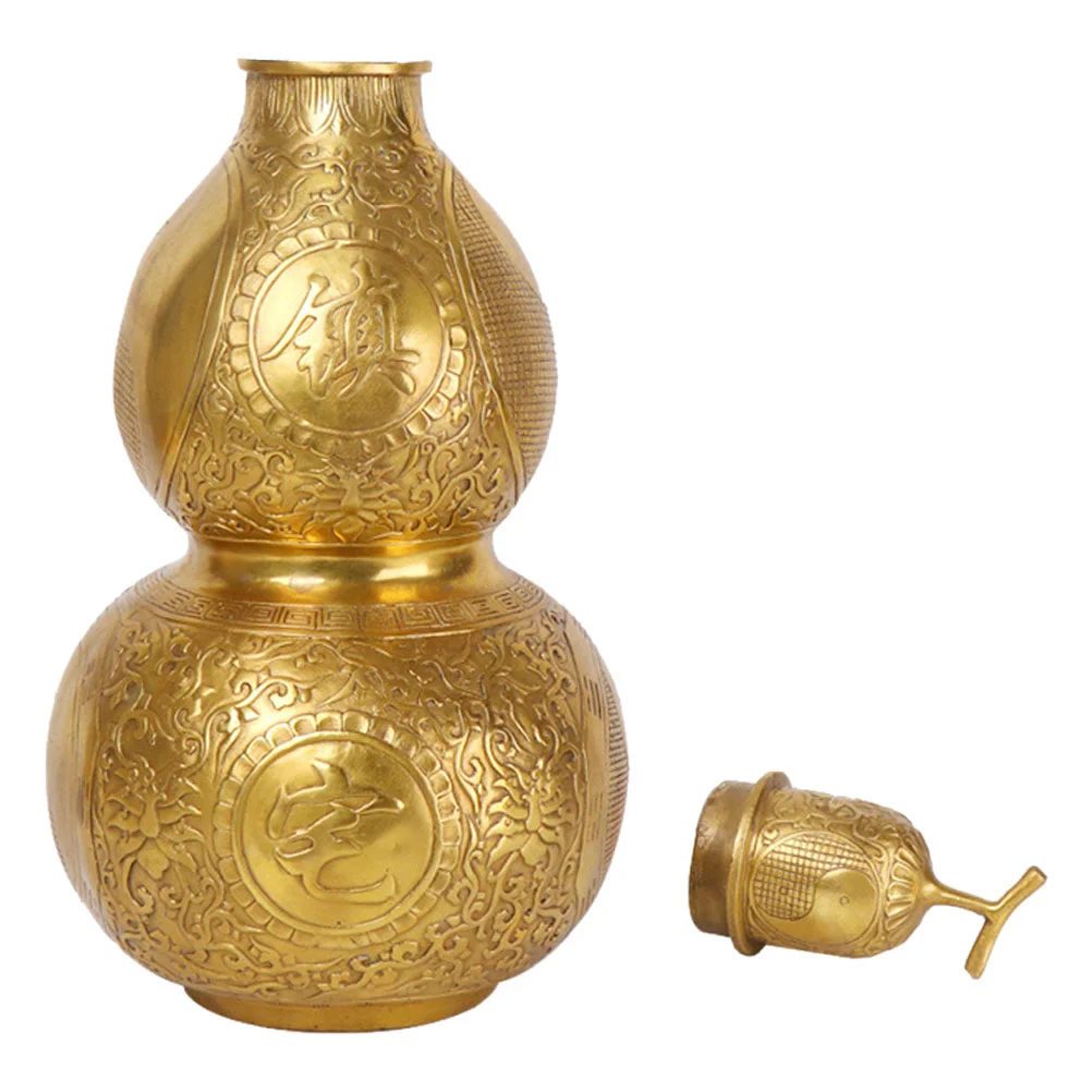 Traditional Chinese Copper Gourd Statue Natural Feng Shui Good Fortune Gourd Cucurbit Home Desktop Ornament
Traditional Chinese Copper Gourd Statue Natural Feng Shui Good Fortune Gourd Cucurbit Home Desktop Ornament