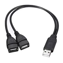 1m Data Cable USB 2.0 Dual USB Male To Female Portable Convenient 2 In 1 USB Charging Power Cord Extension Cable
1m Data Cable USB 2.0 Dual USB Male To Female Portable Convenient 2 In 1 USB Charging Power Cord Extension Cable