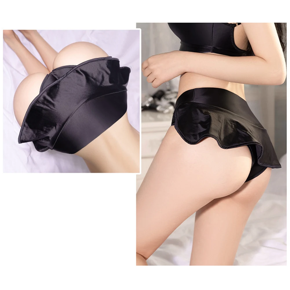 Women Glossy Briefs Smooth Underwear Female Dress Ruffle Panties Silky Underpants Soft Lingerie Imitation Silk Satin Knickers
Women Glossy Briefs Smooth Underwear Female Dress Ruffle Panties Silky Underpants Soft Lingerie Imitation Silk Satin Knickers