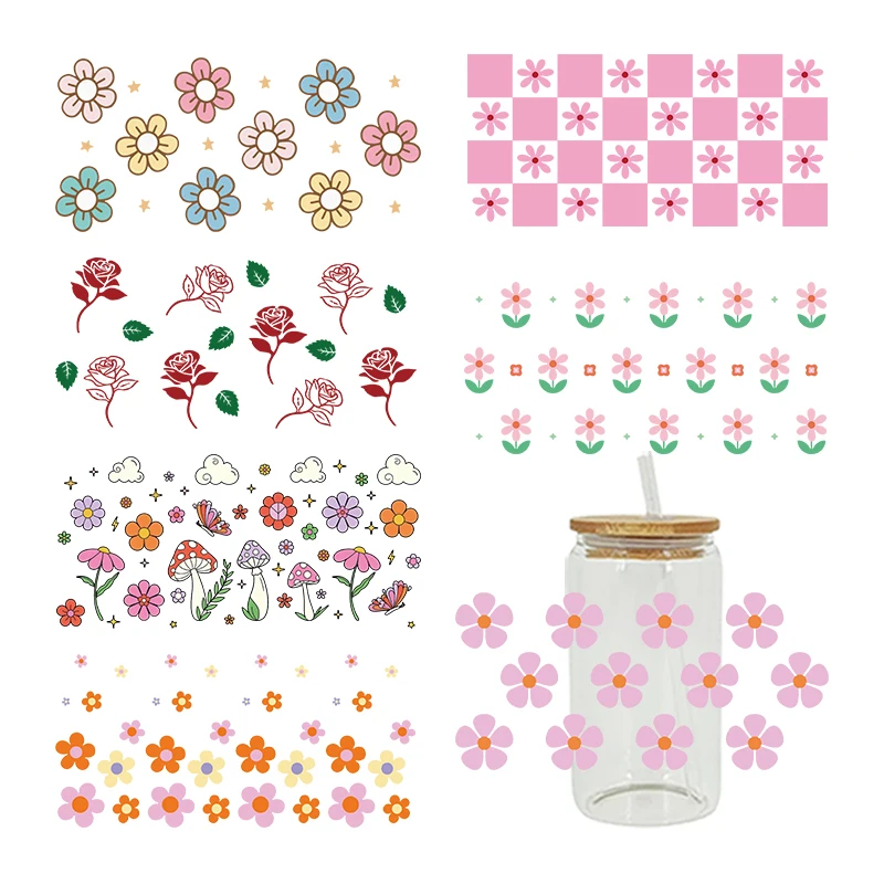 UV DTF Transfer Sticker Flowers The 16oz Libbey Glasses Wraps Bottles Cup Can DIY Waterproof Easy To Use Custom Decals D10722
UV DTF Transfer Sticker Flowers The 16oz Libbey Glasses Wraps Bottles Cup Can DIY Waterproof Easy To Use Custom Decals D10722