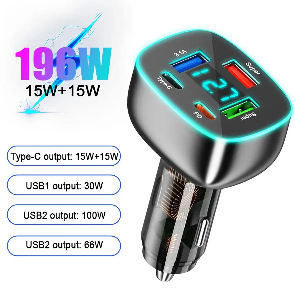 Автомобильное зарядное устройство Usb, 66 Вт, быстрая зарядка Pd Qc3.0 с вольтметром, гнездо прикуривателя, адаптер питания для 11 12 Xi B9w7
Автомобильное зарядное устройство Usb, 66 Вт, быстрая зарядка Pd Qc3.0 с вольтметром, гнездо прикуривателя, адаптер питания для 11 12 Xi B9w7