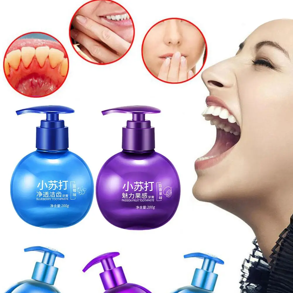 Baking Soda Toothpaste Teeth Stain Removal Whitening Care Dropshipping Passion Toothpaste Blueberry Hygiene Fruit Soda Oral I6Q6
Baking Soda Toothpaste Teeth Stain Removal Whitening Care Dropshipping Passion Toothpaste Blueberry Hygiene Fruit Soda Oral I6Q6