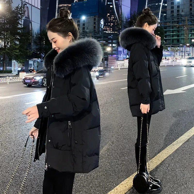 Down Cotton Jacket Women Short 2022 Winter New Fur Collar Korean Fashion High-end Loose Padded Coat Female Large Size Parkas
Down Cotton Jacket Women Short 2022 Winter New Fur Collar Korean Fashion High-end Loose Padded Coat Female Large Size Parkas