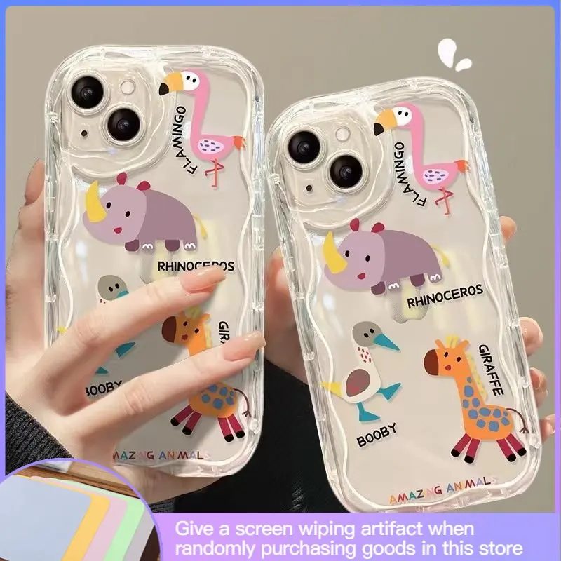 Роскошный креативный прозрачный чехол в виде мультяшных животных для IPhone14 13 12 11 13Pro 13promax 7 8 6 противоударный с защитой от падения
Роскошный креативный прозрачный чехол в виде мультяшных животных для IPhone14 13 12 11 13Pro 13promax 7 8 6 противоударный с защитой от падения