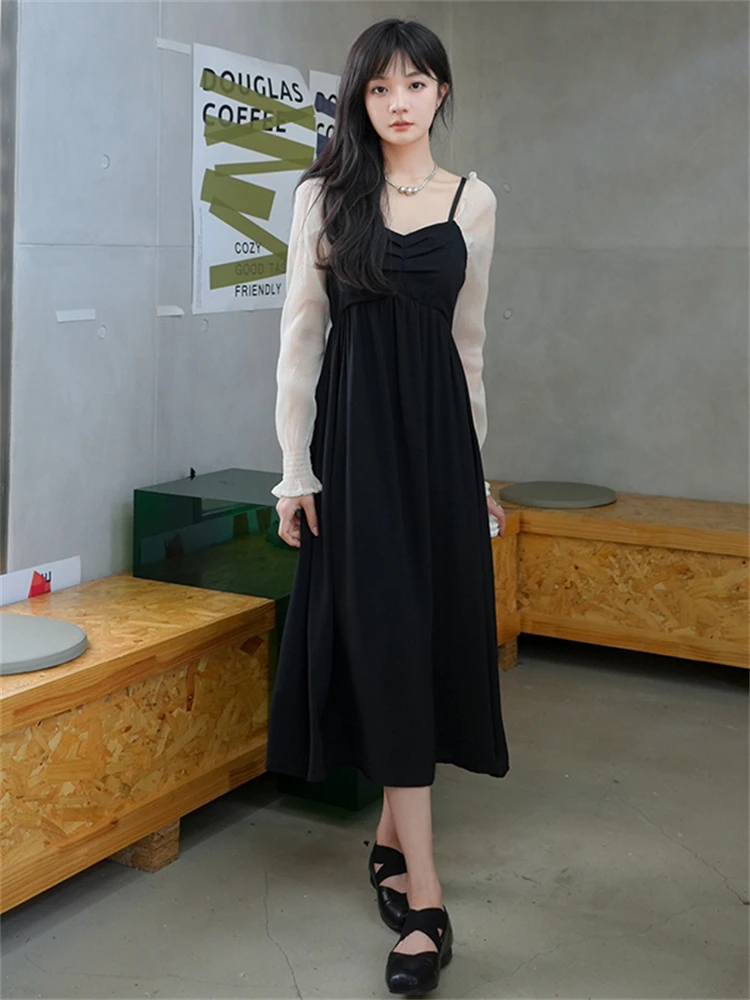 Fashion Spliced Off The Shoulder Long Sleeve Sling Dress Women 2022 Autumn Vintage Elegant French Style Slim Party Dresses M137
Fashion Spliced Off The Shoulder Long Sleeve Sling Dress Women 2022 Autumn Vintage Elegant French Style Slim Party Dresses M137