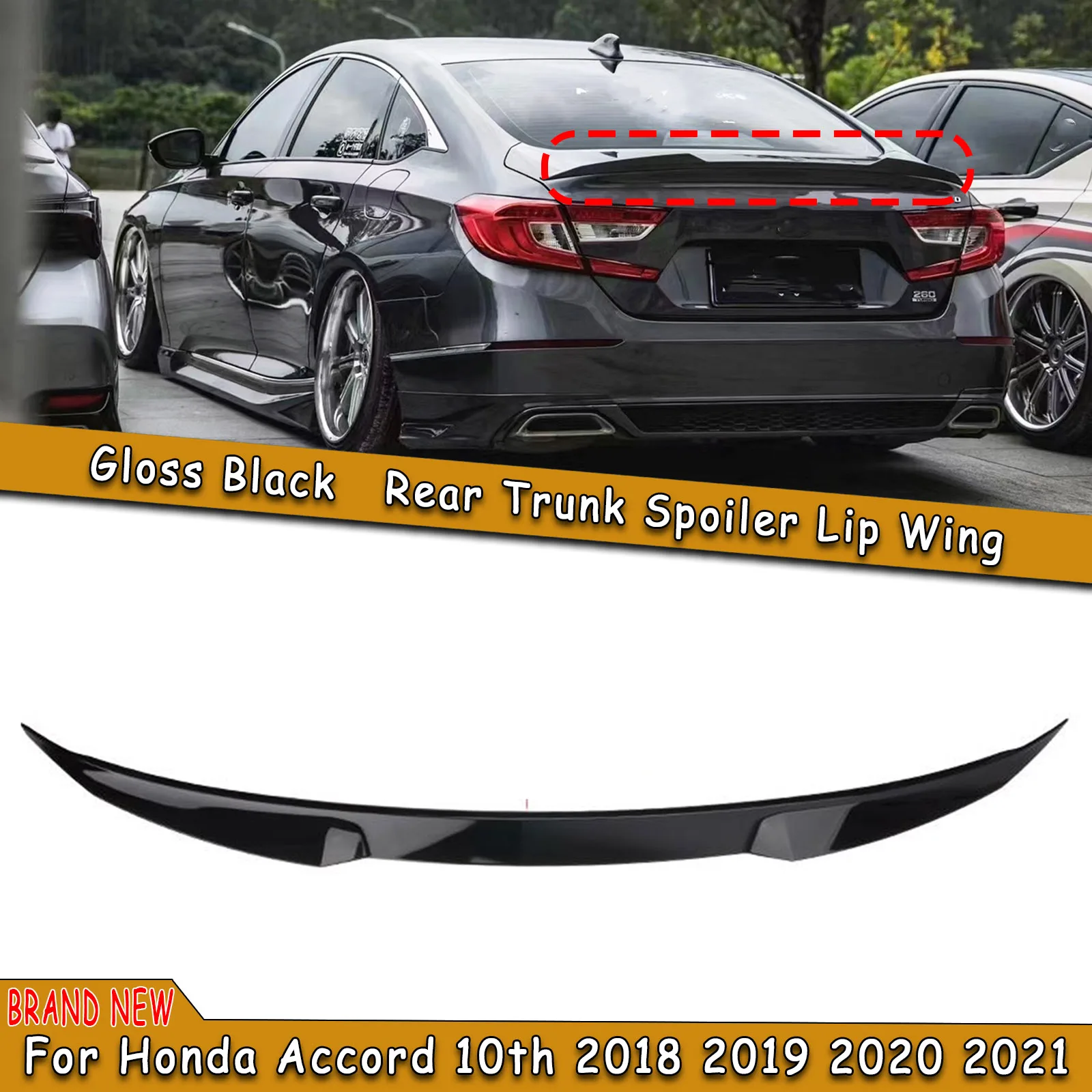 Глянцевая черная Автомобильная задняя крышка для Honda Accord 10 Gen 2018 2019 2020 2021 YOFER
Глянцевая черная Автомобильная задняя крышка для Honda Accord 10 Gen 2018 2019 2020 2021 YOFER