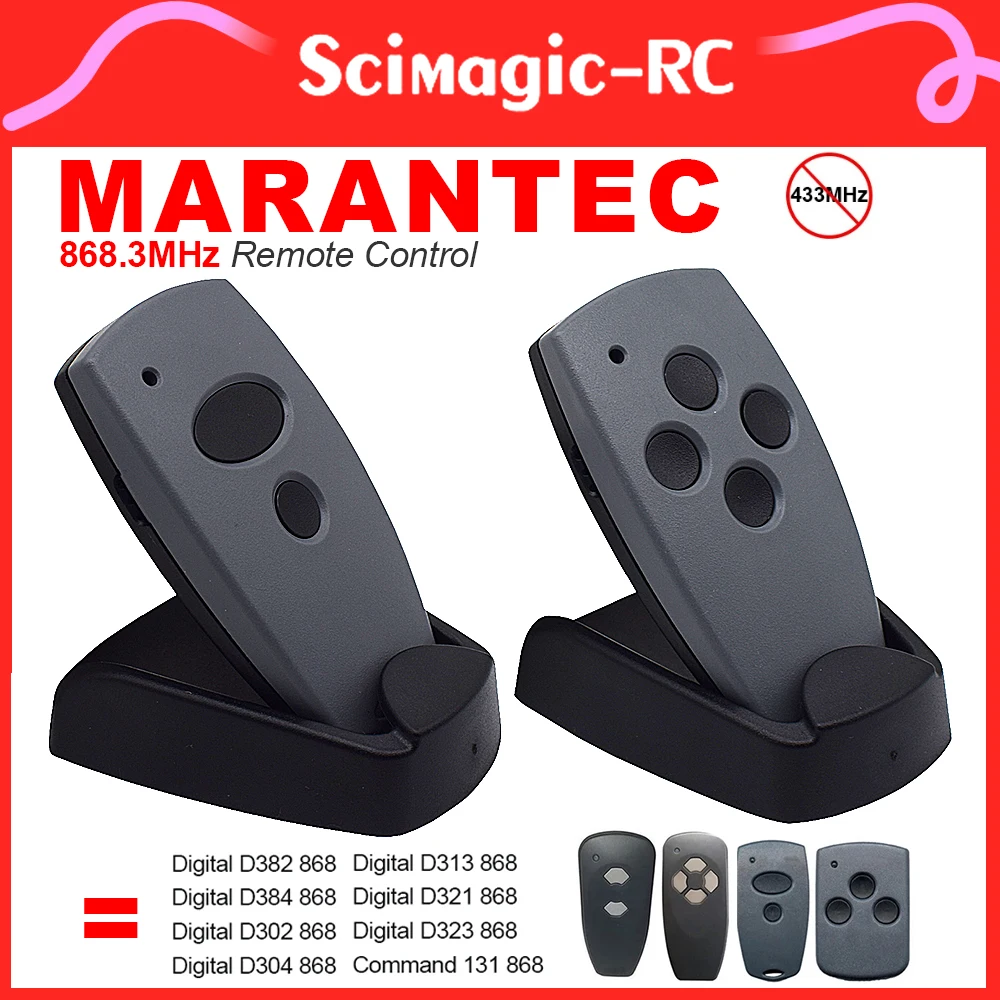 

Marantec Digital D302 D304 868 МГц Пульт дистанционного управления гаражными воротами. MARANTEC Передатчик командного открывания дверей гаража