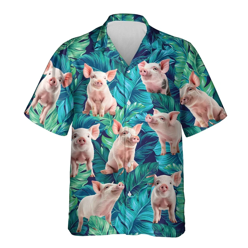 Funny Animal Pig 3D Printed Beach Shirt Cute Pet Graphic Shirts For Men Clothes Casual Hawaiian Surfing Short Sleeve Boy Blouses
Funny Animal Pig 3D Printed Beach Shirt Cute Pet Graphic Shirts For Men Clothes Casual Hawaiian Surfing Short Sleeve Boy Blouses