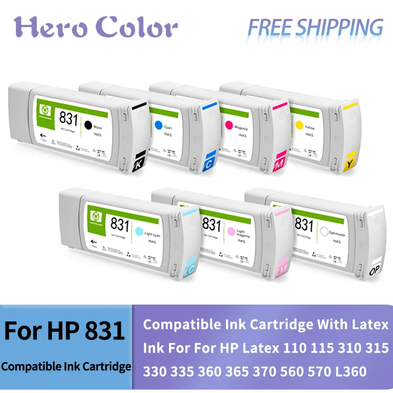 

For HP 831 Replacement Compatible Ink Cartridge With Latex Ink For For HP Latex 110 115 310 315 330 335 360 365 370 560 570 L360