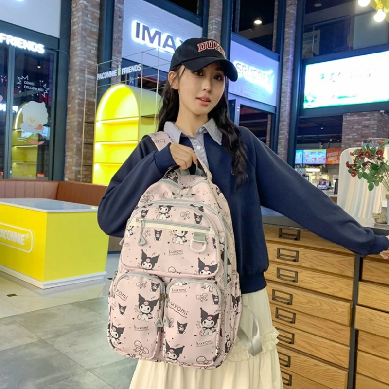 New Kawaii Sanrio Cartoon Anime Kuromi Niche Travel Backpack Bag Junior High School Girls College Students Backpack Gift
New Kawaii Sanrio Cartoon Anime Kuromi Niche Travel Backpack Bag Junior High School Girls College Students Backpack Gift