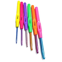 6Pcs/set Colorful Soft Plastic Handle Alumina Crochet Hooks Knitting Needles Set 2.5-6mm Crochet for Weave Sewing Needles Tool
6Pcs/set Colorful Soft Plastic Handle Alumina Crochet Hooks Knitting Needles Set 2.5-6mm Crochet for Weave Sewing Needles Tool