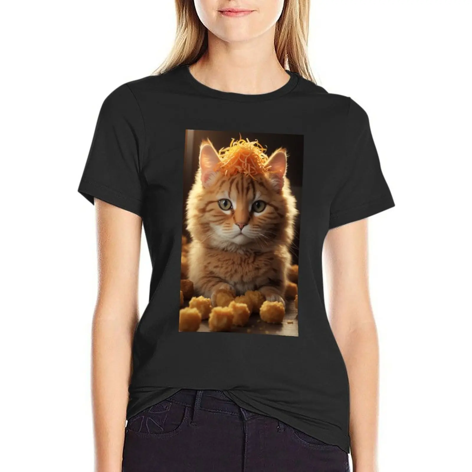 Tater Tot Cat T-shirt graphics korean fashion animal print shirt for girls t-shirt dress for Women long
Tater Tot Cat T-shirt graphics korean fashion animal print shirt for girls t-shirt dress for Women long