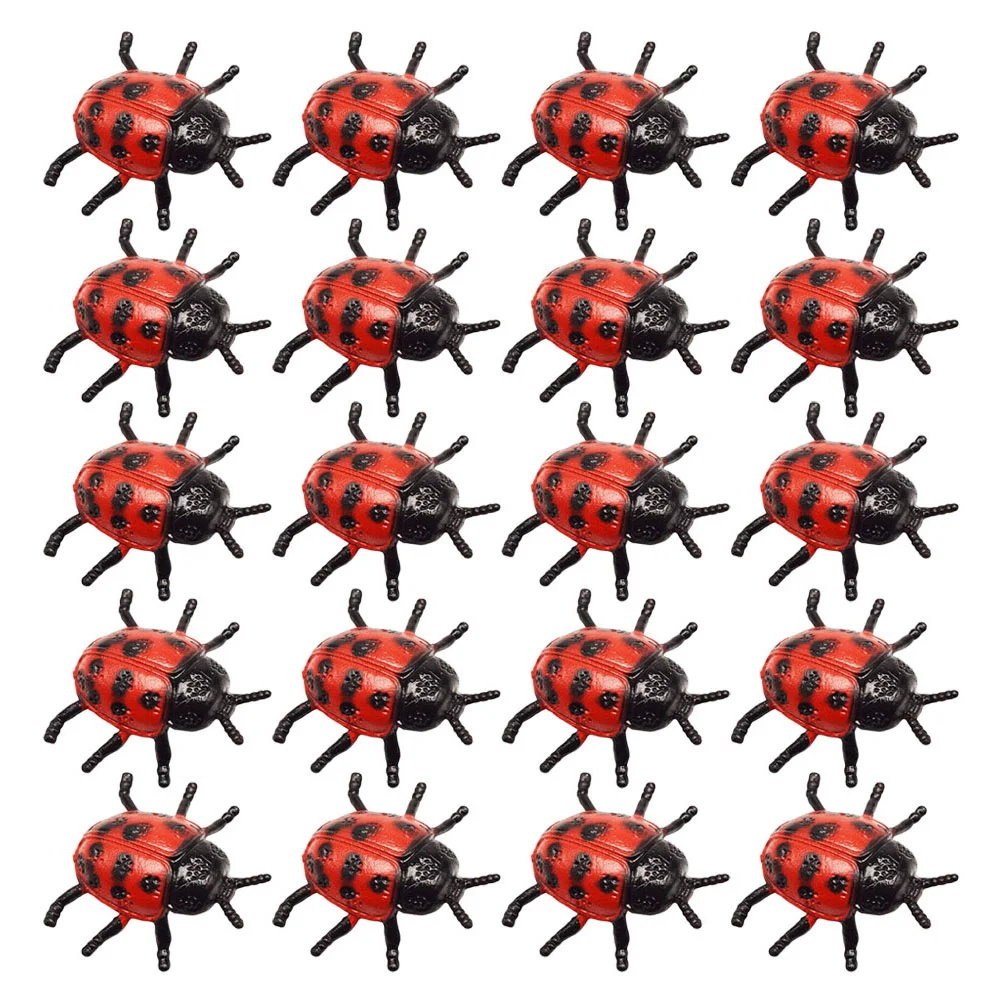 

Fake Ladybug Toys Lifelike Ladybug Models Interesting Tricky Playthings