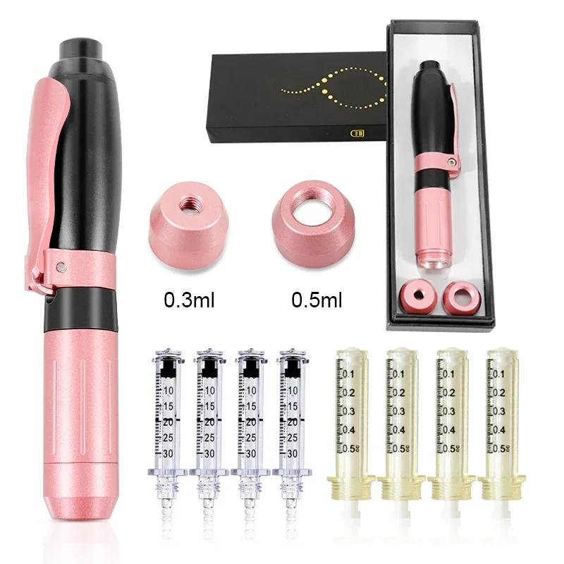 

Ручка розовая с гиалуроновой кислотой, пистолет для инъекций без игл для омоложения и подтяжки кожи и морщин, распылитель для губ