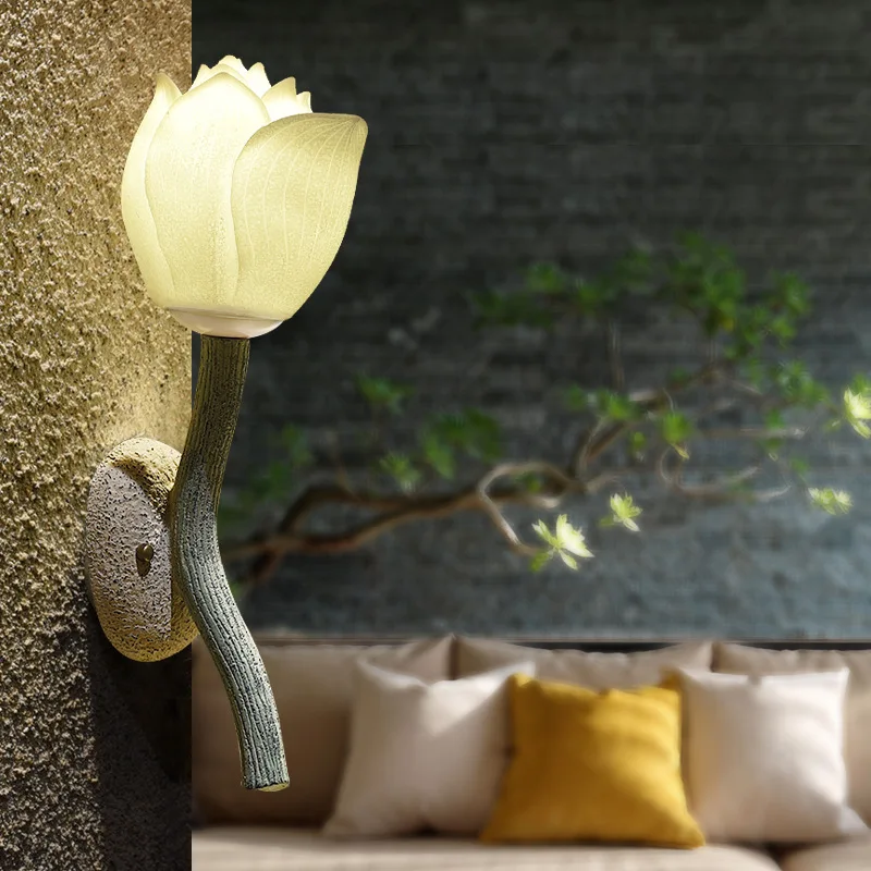 ZK30 Creative Chinese Wall Lamp Bedroom Bedside Lamp Decoration Living Room Staircase Balcony Corridor Lamp Zen Lotus Wall Lamp
ZK30 Creative Chinese Wall Lamp Bedroom Bedside Lamp Decoration Living Room Staircase Balcony Corridor Lamp Zen Lotus Wall Lamp