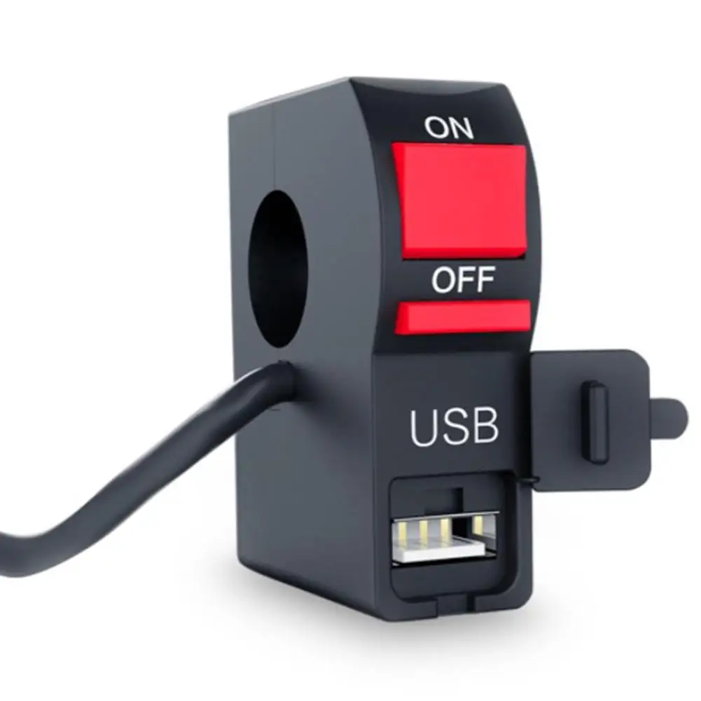 Motorcycle Headlight Switch With Indicator Light Single USB Charger Fixed Switch ON/OFF Switch Plastic Black Accessories
Motorcycle Headlight Switch With Indicator Light Single USB Charger Fixed Switch ON/OFF Switch Plastic Black Accessories