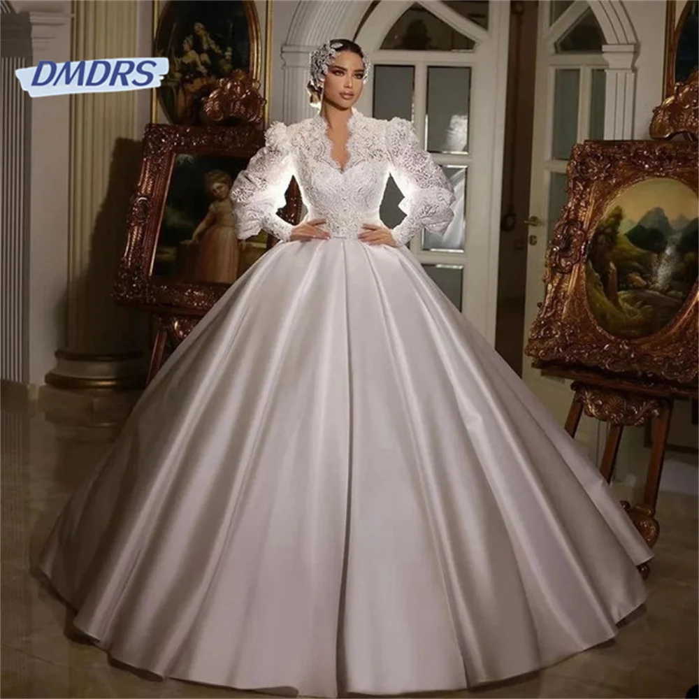 Romantic Deep V-neck Lace Wedding Dress Beach A-line Floor-length Bridal Gown Elegant Vestidos De Novia
Romantic Deep V-neck Lace Wedding Dress Beach A-line Floor-length Bridal Gown Elegant Vestidos De Novia