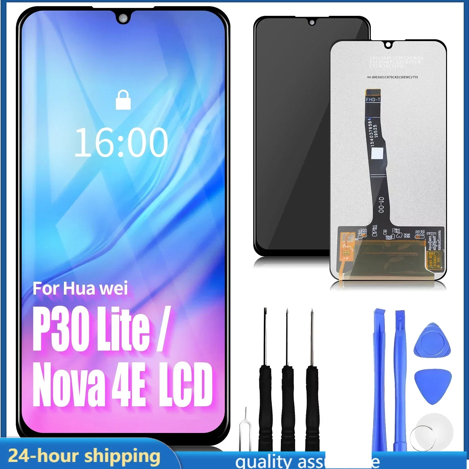 6.15" For pantalla Huawei P30 Lite MAR-LX1M, MAR-AL00, MAR-TL00 Display Touch Screen Digitizer Assembly For Nova 4E Replacement
6.15" For pantalla Huawei P30 Lite MAR-LX1M, MAR-AL00, MAR-TL00 Display Touch Screen Digitizer Assembly For Nova 4E Replacement