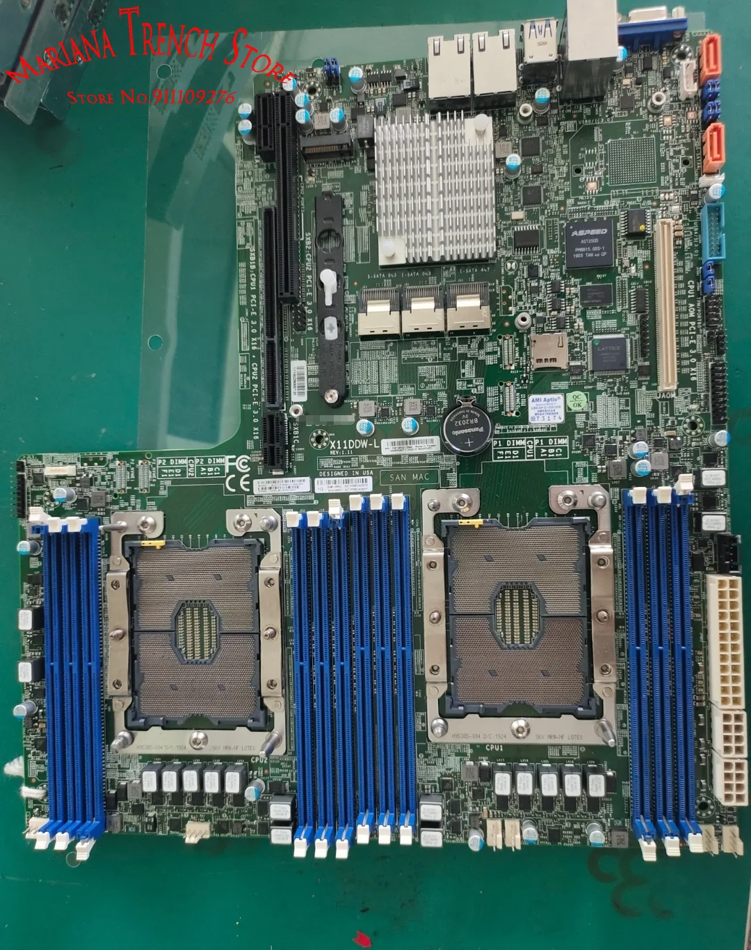 

X11DDW-L для материнской платы Supermicro Xeon, масштабируемые процессоры, LGA-3647 DDR4 контроллер для портов 14 SATA3 (6 Гбит/с)