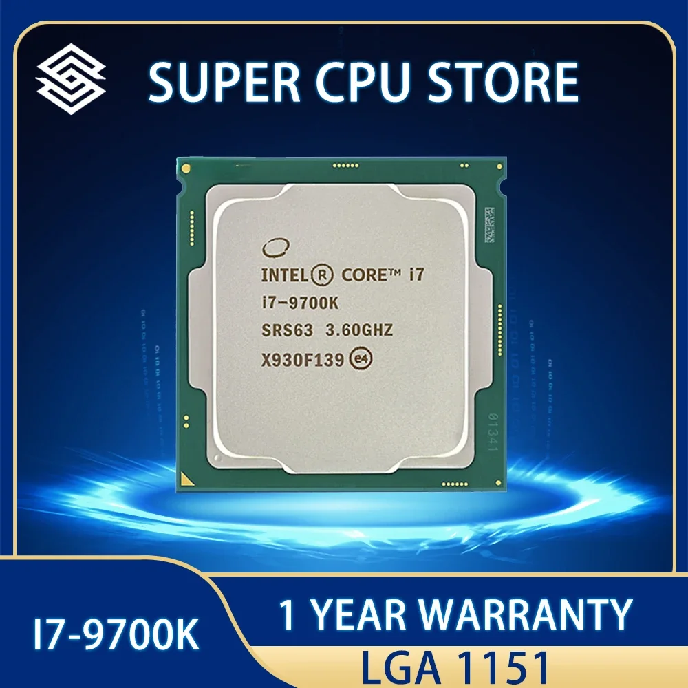 Intel Core i7-9700K i7 9700K 3.6 GHz Eight-Core Eight-Thread CPU Processor 12M 95W PC Desktop LGA 1151
Intel Core i7-9700K i7 9700K 3.6 GHz Eight-Core Eight-Thread CPU Processor 12M 95W PC Desktop LGA 1151