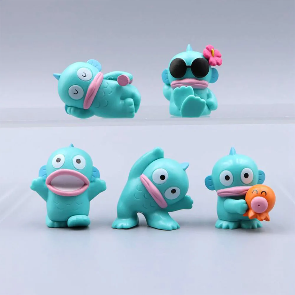 Sanrio Hangyodon игрушки Аниме фигурки Sanrio Kuromi Kawaii 5 шт. мультфильм модель милые украшения Рождественские подарки для девочек детей
Sanrio Hangyodon игрушки Аниме фигурки Sanrio Kuromi Kawaii 5 шт. мультфильм модель милые украшения Рождественские подарки для девочек детей