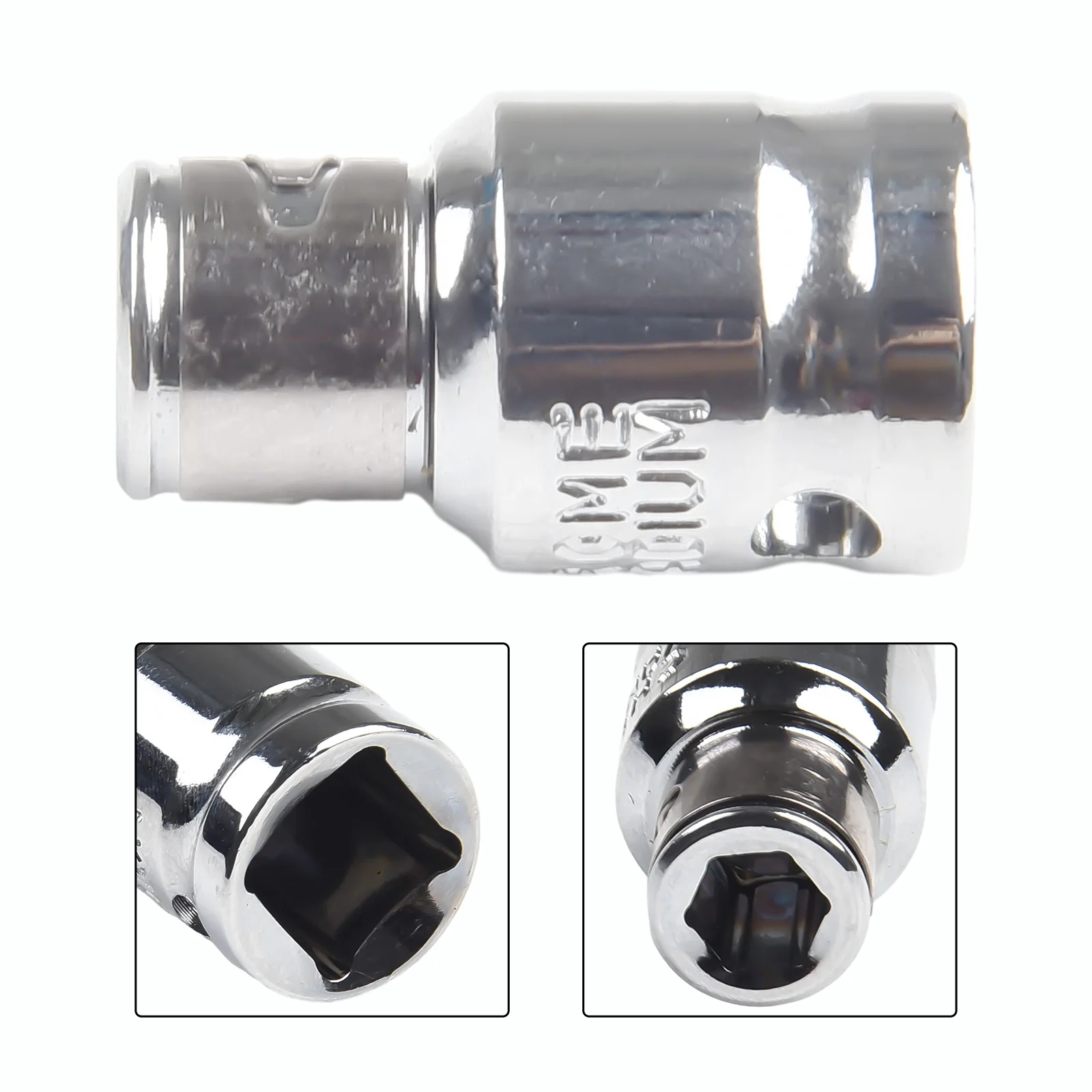 Impact Driver Socket Adapter 3/8 Square To 1/4 Hex Durable Aluminum Alloy Material Self Locking Hexagonal Head
Impact Driver Socket Adapter 3/8 Square To 1/4 Hex Durable Aluminum Alloy Material Self Locking Hexagonal Head