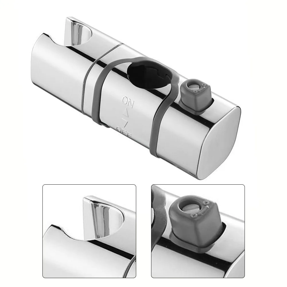No-Punch Shower Head Bracket Chrome ABS Rail Head Slider Holder 18 To 25mm Universal Adjustable Lifting Rod Shower Bracket
No-Punch Shower Head Bracket Chrome ABS Rail Head Slider Holder 18 To 25mm Universal Adjustable Lifting Rod Shower Bracket