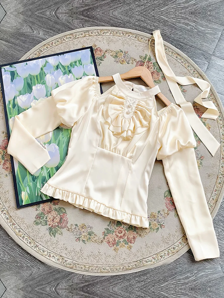 Roman Holiday Lolita Shirt With Puji Original Design Cla Long Sleeved Lace Collar Shirt Lolita Spring Top
Roman Holiday Lolita Shirt With Puji Original Design Cla Long Sleeved Lace Collar Shirt Lolita Spring Top