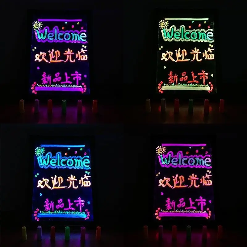 Blackboard Billboard Electronic Small Fluorescent Board Hand Writing Color Screen 040 Hanging Luminous Publicity Display Board
Blackboard Billboard Electronic Small Fluorescent Board Hand Writing Color Screen 040 Hanging Luminous Publicity Display Board