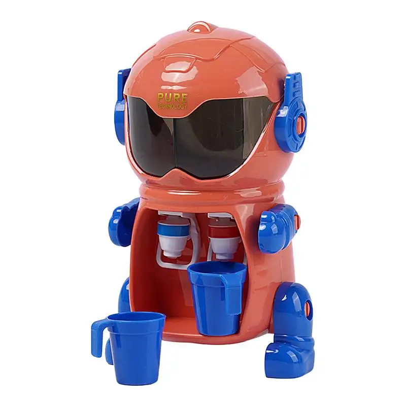 

Robot Shaped Mini Water Dispenser Cute Water Juice Milk Drinking Fountain With Cute Cup Cartoon Kitchen Toy For Boys Girls Gifts