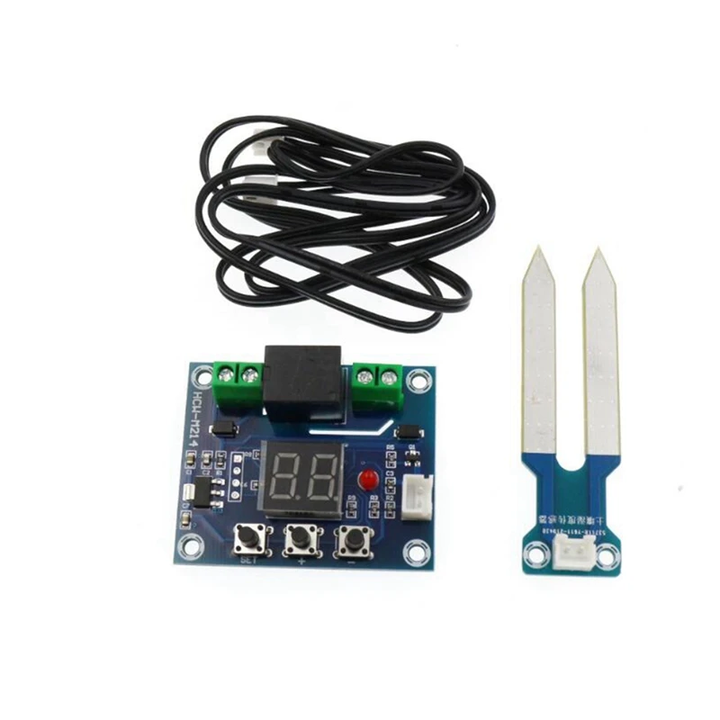 

Hot-DC 12V Soil Moisture Controller Module Humidity Sensor Controller Irrigation System Automatic Watering Module